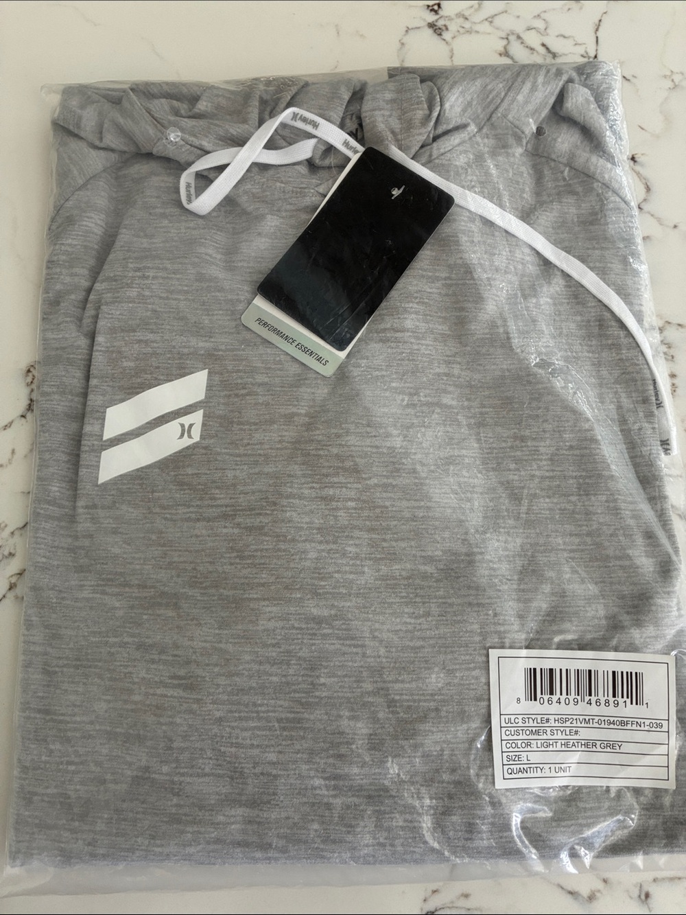 Hurley Men's Exist Collection Space Dyed Hoodie Long Sleeve T-Shirt. Size L NWT - Picture 6 of 6